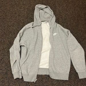 light grey nike zip up